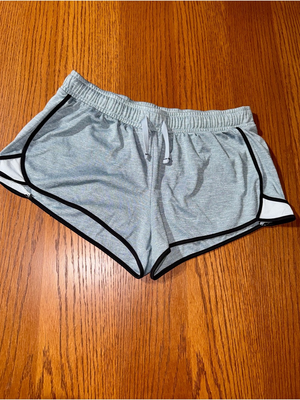 SO Heather Gray Athletic Shorts with Black Piping